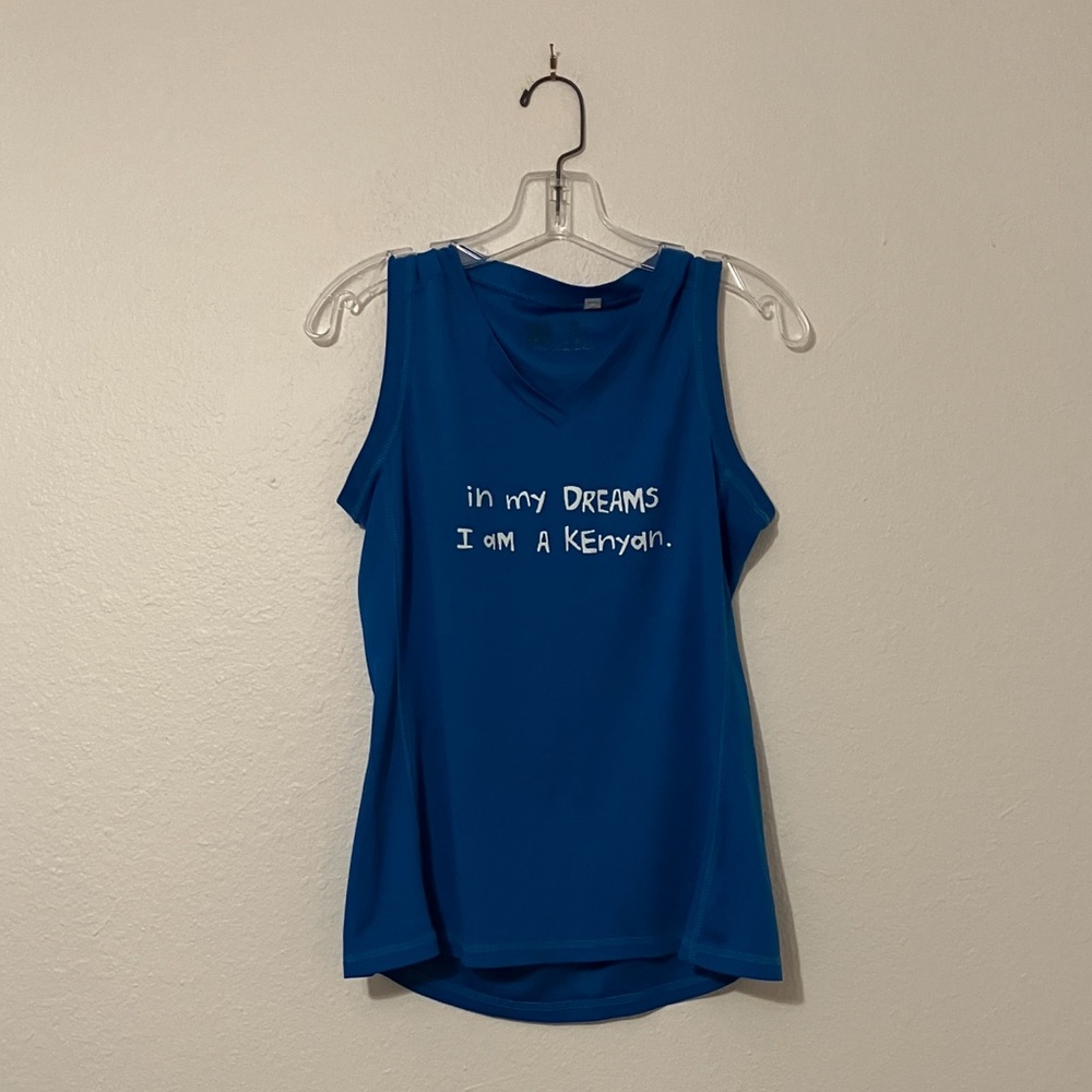 Blue One More Mile "In My Dreams I'm A Kenyan" T-Shirt